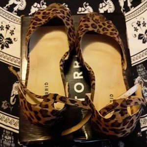 TORRID LEOPARD PRINT WEDGE 13W